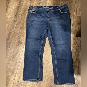 Lane Bryant Dark Blue Straight Leg Jeans